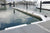 Marina berth set up with marina fenders and dock lines / mooring lines / ropes from Hauraki Fenders