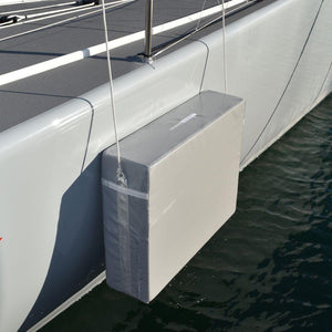 Hauraki Hurricane Fenders - Heavy duty solid foam boat fender - fleece on hull side
